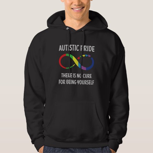 Autistic Pride There Is No Cure For Being Yourself パーカ (正面)