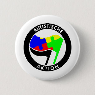 Autistische Aktionの自閉症の行為 缶バッジ