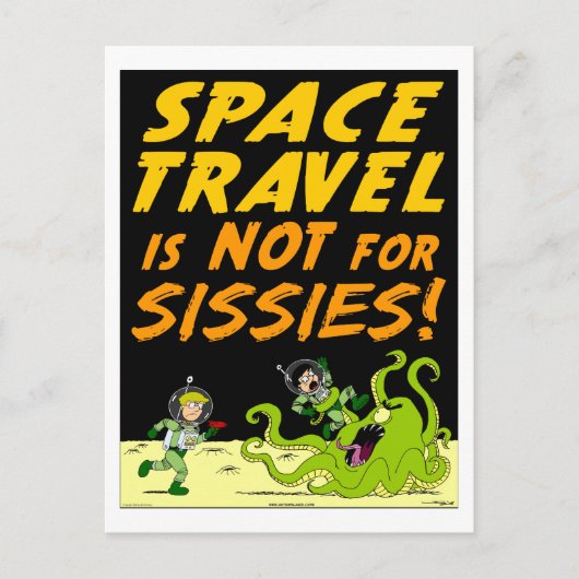 Autmum Lake "SPACE TRAVEL" Alien Postcard ポストカード (正面)