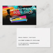 Auto Body Garage Shop | Car Care Services 名刺 (正面/裏面)