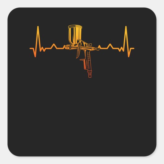 Auto Body Painter Car Painter Spray Gun スクエアシール (正面)