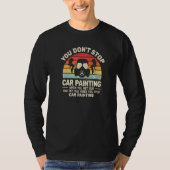 auto body painter retro car painter accessories fo tシャツ (正面)