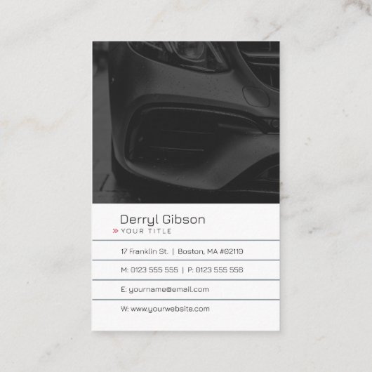 Auto Body Painting | Modern 名刺 (裏面)