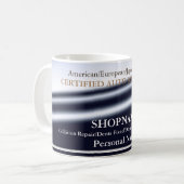 Auto Body Shop Business Card コーヒーマグカップ (正面左)