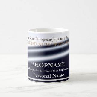 Auto Body Shop Business Card コーヒーマグカップ