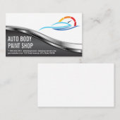 Auto Body Shop | Car Service Logo 名刺 (正面/裏面)