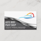 Auto Body Shop | Car Service Logo 名刺 (正面)