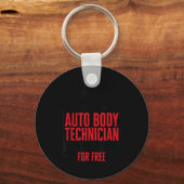 Auto Body Technician Vehicle Repair Car Maintenanc キーホルダー (正面)