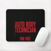 Auto Body Technician Vehicle Repair Car Maintenanc マウスパッド (マウス)
