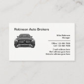 Auto Brokerプロフェッショナル 車の 名刺 (正面)