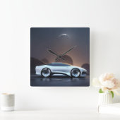 AUTO CAR スクエア壁時計 (ホーム)