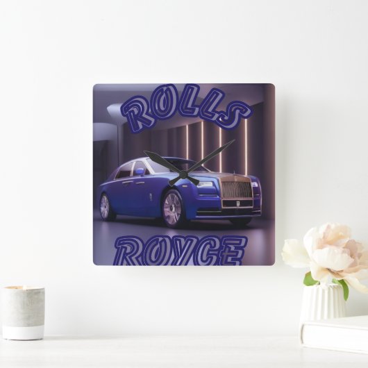 AUTO CAR スクエア壁時計 (ホーム)