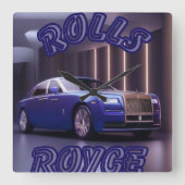 AUTO CAR スクエア壁時計 (正面)