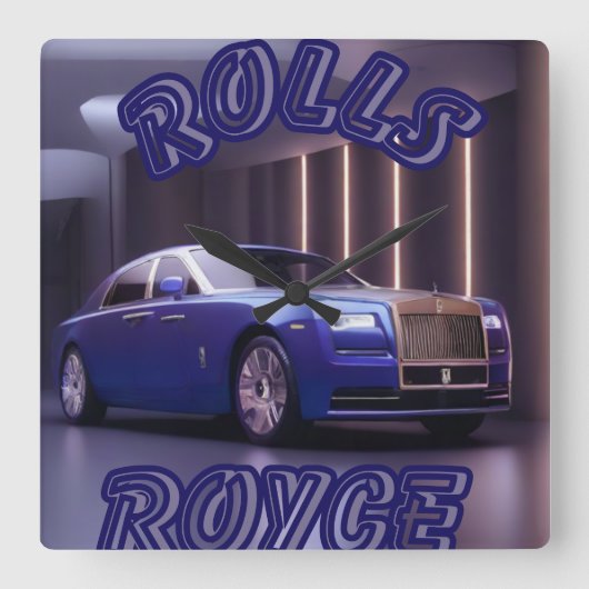 AUTO CAR スクエア壁時計 (正面)