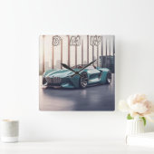 AUTO CAR スクエア壁時計 (ホーム)