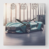 AUTO CAR スクエア壁時計 (正面)
