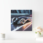 AUTO CAR スクエア壁時計 (ホーム)