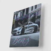 AUTO CAR スクエア壁時計 (傾斜)