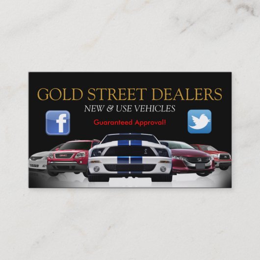 Auto、Car、Dealership Business Card 名刺 (正面)