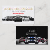 Auto、Car、Dealership Business Card 名刺 (正面/裏面)