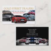 Auto、Car、Dealership Business Card 名刺 (正面/裏面)