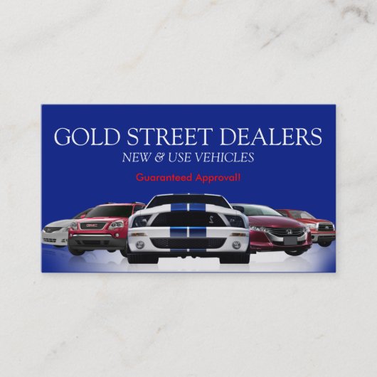 Auto、Car、Dealership Business Card 名刺 (正面)
