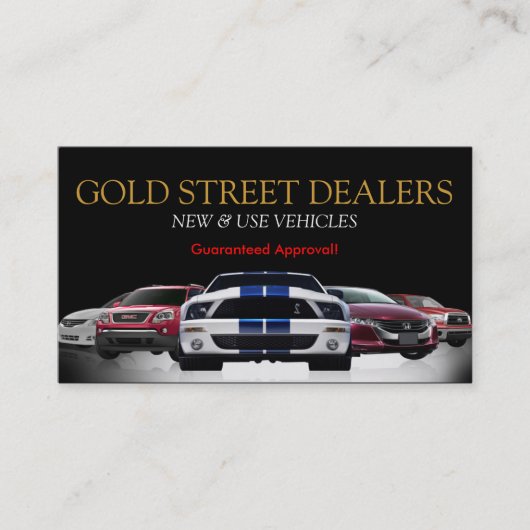 Auto、Car、Dealership Business Card 名刺 (正面)