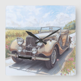 AUTO CAR DESIGN スクエア壁時計