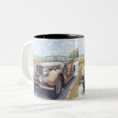 AUTO CAR DESIGN ツートーンマグカップ (正面左)