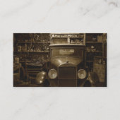 Auto Car Mechanic Technician Repair Shop Classic 名刺 (正面)