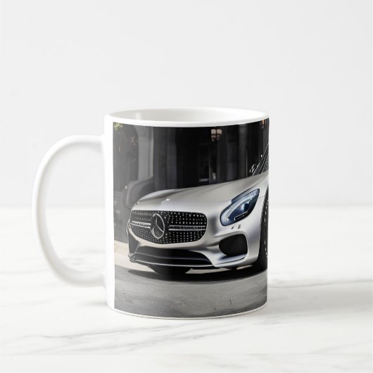 AUTO CAR MG Mercedes コーヒーマグカップ (左)