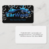 Auto Car Wash | Soap Bubbles | Car Cleaning 名刺 (正面/裏面)