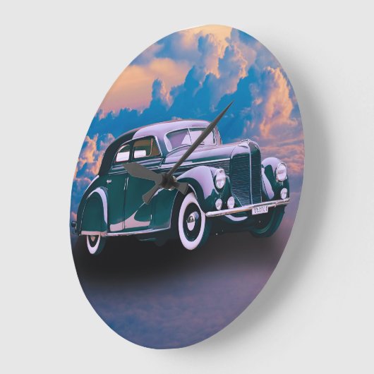 AUTO CARS ラージ壁時計 (傾斜)