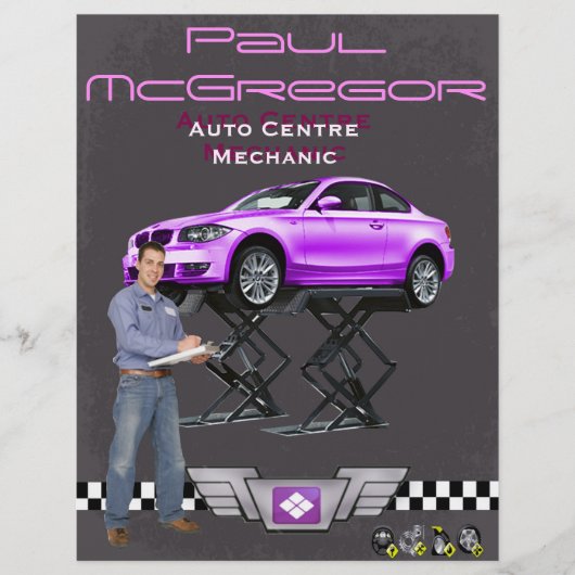 Auto Centre / Mechanic Flyer チラシ (正面)