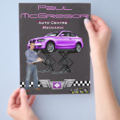 Auto Centre / Mechanic Flyer チラシ (手)