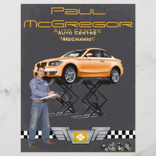 Auto Centre / Mechanic Flyer チラシ (正面)