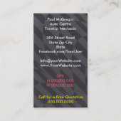 Auto Centre / TuneUp Mechanic Business Card 名刺 (裏面)