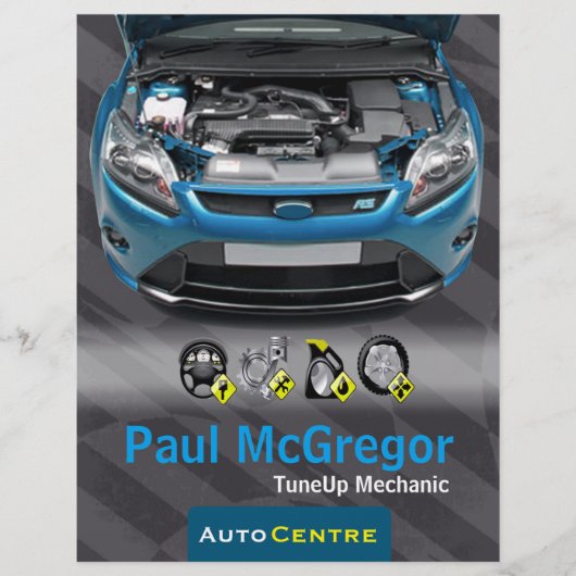 Auto Centre  - TuneUp Mechanic Flyer チラシ (正面)
