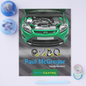 Auto Centre - TuneUp Mechanic Flyer チラシ (シングル)