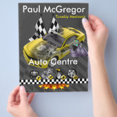 Auto Centre / TuneUp Mechanic Flyer チラシ (手)