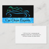 Auto Cleaning | Modern Wash 名刺 (正面/裏面)