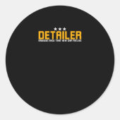 Auto Detailer Detailer New Car 感じ's ラウンドシール (正面)