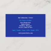 Auto Detailing Business Card Template 名刺 (裏面)