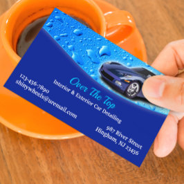 Auto Detailing Business Card Template 名刺