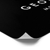 Auto Detailing | Car Repair Shop Flying Bird Logo ポスター (角)