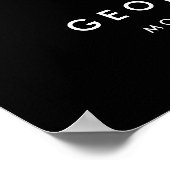 Auto Detailing | Car Repair Shop Flying Bird Logo ポスター (角)