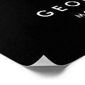 Auto Detailing | Car Repair Shop Flying Bird Logo ポスター (角)