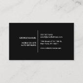 Auto Detailing | Car Repair Shop Flying Bird Logo 名刺 (裏面)