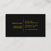 Auto Detailing | Car Repair Shop Flying Bird Logo 名刺 (裏面)