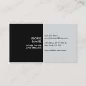 Auto Detailing | Car Repair Shop Flying Bird Logo 名刺 (裏面)